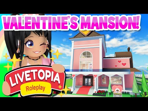 *NEW* VALENTINE DAY MANSION & ROSE BIKE in LIVETOPIA Roleplay (roblox)