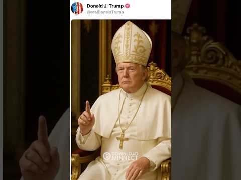 Trump REACTS to Fake AI Image of Himself as the Pope