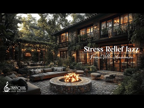 Tranquill Rainy Forest Jazz | Gentle Jazz To Ease Overthinking And Soothe The Mind