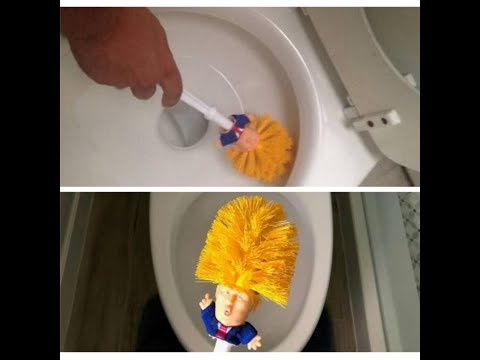 Donald Trump Toilet Brush Holders WC Borstel, Make Toilet Great Again Commander In Crap
