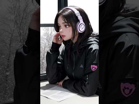 Enjoying the snowy scenerygood music a beautiful winter
