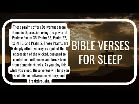 Bible Verses For Sleep -Sleep Psalms Against Demonic Oppression