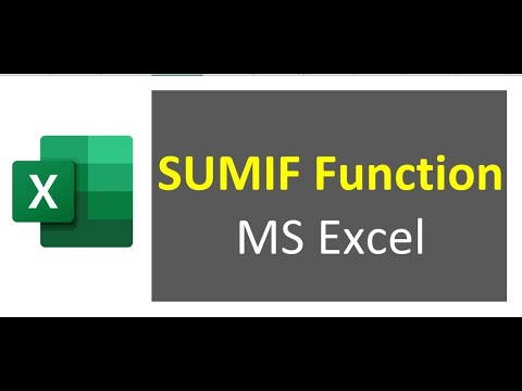 SUMIF function in Excel