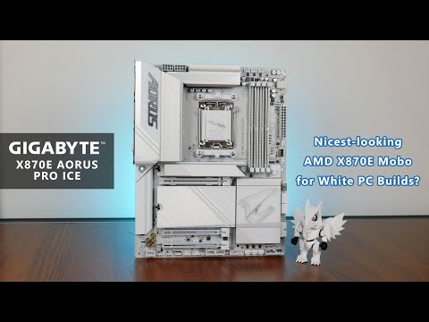 THE Motherboard for Next Gen White AM5 PC Builds - Gigabyte X870E AORUS PRO ICE Unboxing & Overview