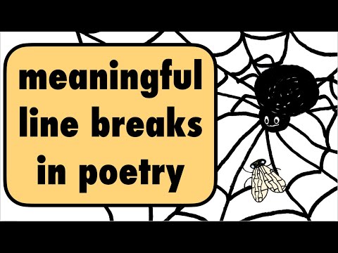 meaningful line breaks in poetry