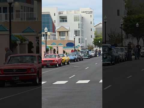 Baltimore Street Boardwalk parade 2025 lining up early 2025 Cruisin Ocean City classic car show