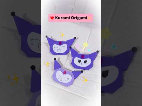 Kuromi Origami | 库洛米折纸，简单易学 #kuromi #diy #sanrio #giftideas