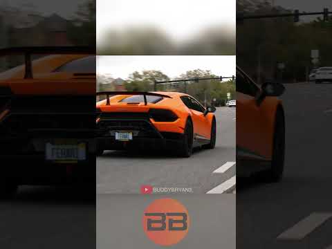 Lamborghini Flybys leaving cars & coffee #carshow #lamborghinni