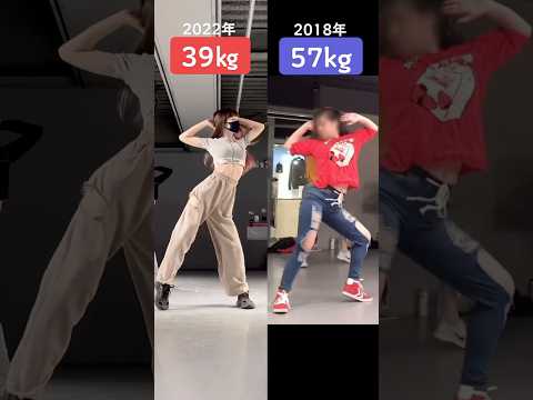 【ゆりにゃ】18kg痩せの激変ダンス動画