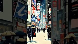 Ukiyoe Times Square -winter ver.-
