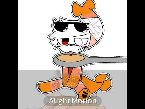 the spoon trend with shrimpo! 😼 | #dandysworld #shorts | flipaclip