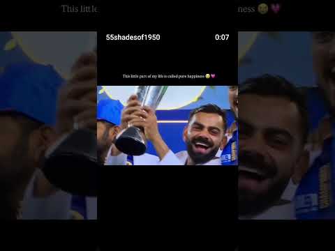 India win championship trophy 🏆#viratkohli