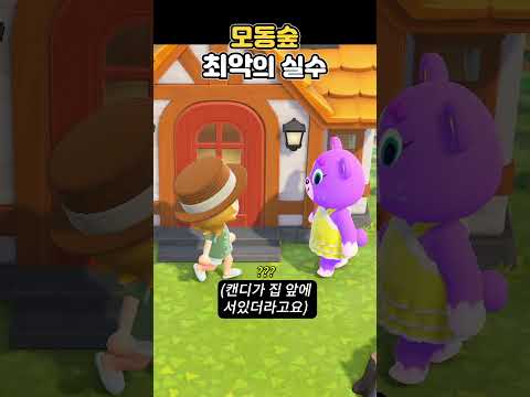 모동숲 인생 최악의 실수 ㅠ