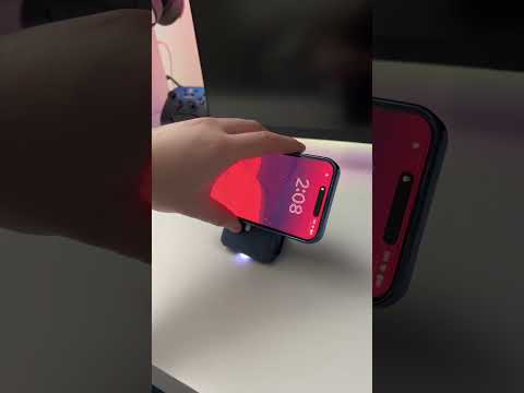 The neat thing about a magnetic power bank with wireless charging…