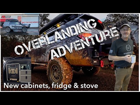 Camping Overland Adventure, Goose gear, ARB dual zone fridge freezer, and Cook Partner stove