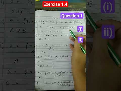 #chapter1 #alpha #class #sets #class11 #mathtrick #exercise1.4 #question1 #PART1&2