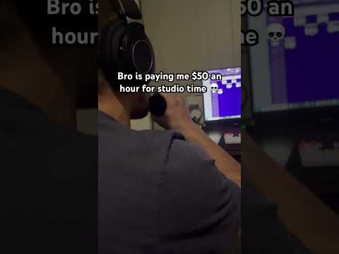 Bro is paying me $50 an hour for studio time 💀 #tretz #upcomingartist #memes #fyp #trending