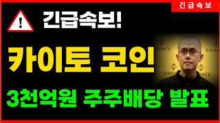 [카이토코인] 오늘밤 대형호재발표, 300% 급등, 개미털기 털리지마세요! #카이토 #카이토코인 #KAITO