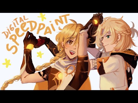 warm dance | genshin impact speedpaint