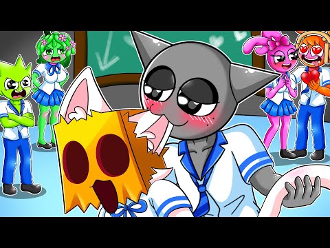 Not show face Wenda Kiss Gray... BUT OREN AT SCHOOL! | Incredibox Sprunki Animation
