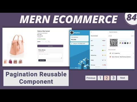 MERN Stack E-Commerce Project #84 : Reusable Pagination Component and Buttons