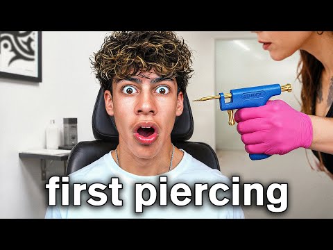 I Got my First Piercing *Mom Reacts*