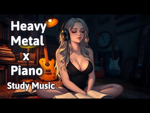 Dark Academia Metal Piano – Study Music for Focus | Gothic Instrumental Playlist 🎹🔥🖤