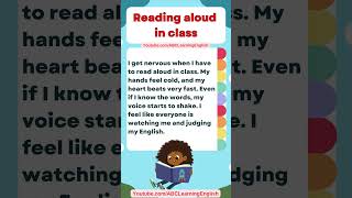 Afraid to Read Aloud in Class? | English Speaking for Beginners  #abclearningenglish