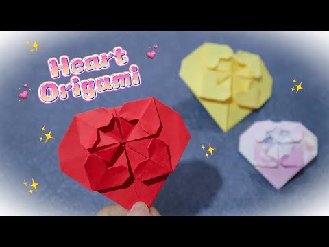 Gift Idea: Heart Origami | Handmade Gift | DIY情人节小礼物，不同风格的爱心折纸❤️