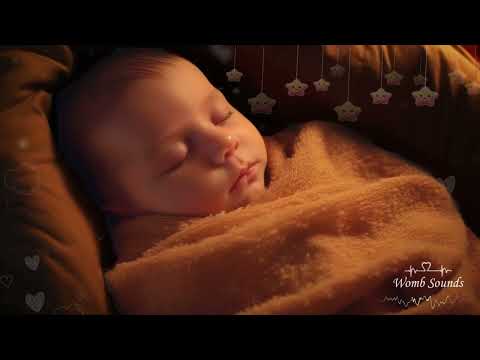 Womb Sounds for Baby Sleep | Heartbeats & Soothing White Noise 🌙 No Ads, Black Screen