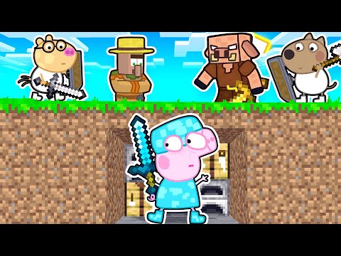 Reacting To MINECRAFT Speedrunner PEPPA vs HUNTERS