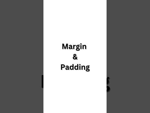 Difference Between Margin & Padding In CSS! #csstutorial