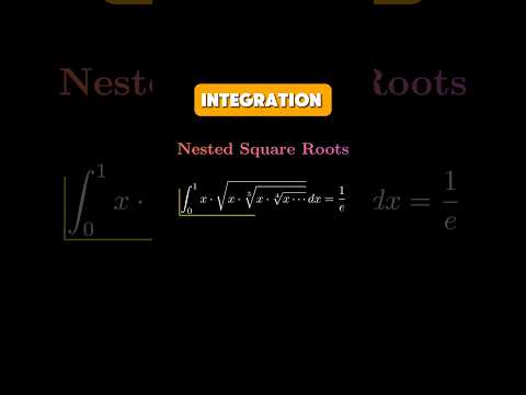 Integration of INFINITE square roots #maths