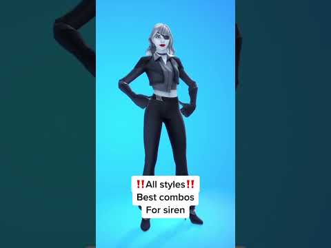 BEST COMBOS FOR THE SIREN SKIN‼️ #fortnite #fortniteskins #fortnitecombos #siren #sirenskin #fortnit