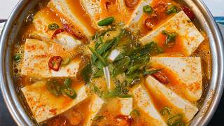 힘들게 육수 내지 않아요💥너무 맛있는 두부찌개 맛있게 끓이는 방법👍