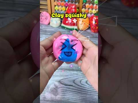 Clay squishy🤯💅🏻 #diy #clay #squishy #toys