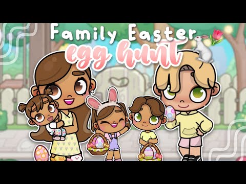 Family *AESTHETIC* Easter Egg Hunt 🐇🥚💐 || Avatar World Roleplay 🌎
