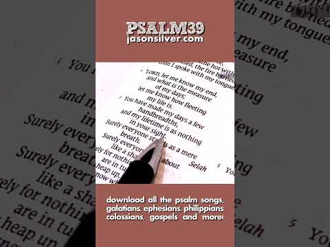 Psalm 39 Lord let me know my end, and the measure of my days. Let me know how fleeting life is.