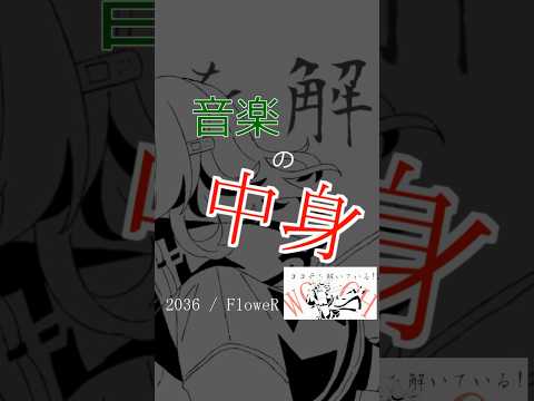 音楽の中身こうなってます - 新曲「2036」 #vocaloid  #shorts