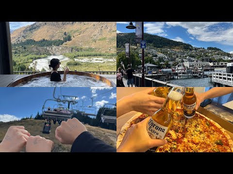 [뉴질랜드여행Vlog ep1.]퀸스타운 퍼그버거, 온센핫풀,곤돌라&루지