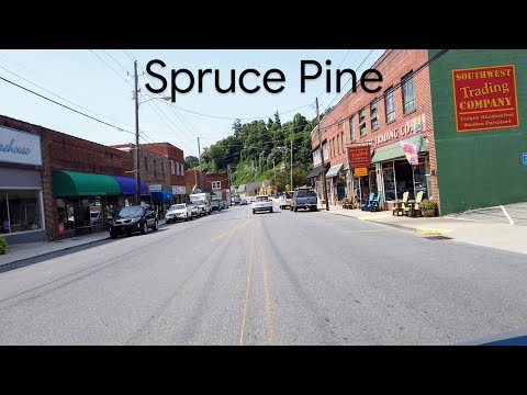 Spruce Pine, NC, USA | Driving Tour Downtown | HD