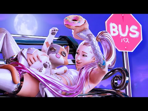 Kits lovely Adventure at the Bus Stop! (Fortnite Animation)