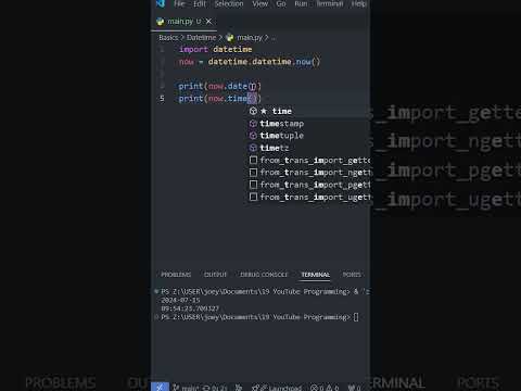 Python Basics: DATES and TIMES in Under a Minute! 📅