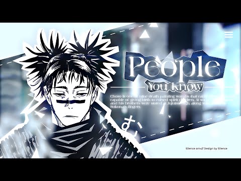 PEOPLE YOU KNOW | Choso vs itadori - Jujutsu Kaisen - [Edit/AMV] 4K