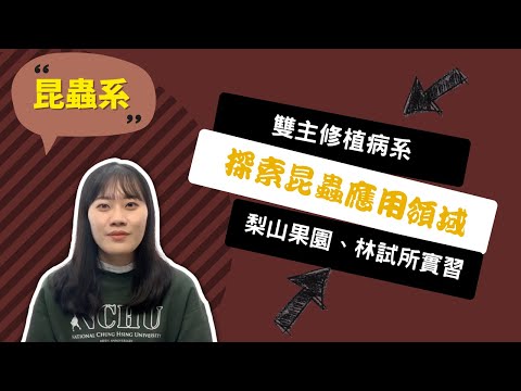【中興昆蟲系】怕蟲卻成為昆蟲專家？人與昆蟲其實大有關聯！ ~講者鄭雅容