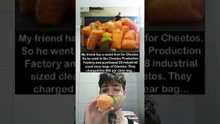He went to the Cheetos Factory and purchased 28 bags.