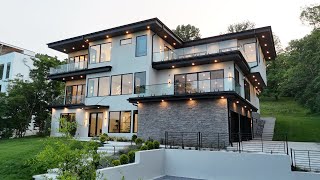 INSIDE A MASSIVE MODERN MANSION W/ 4 BALCONIES FOR INCREDIBLE VIEWS | $6M