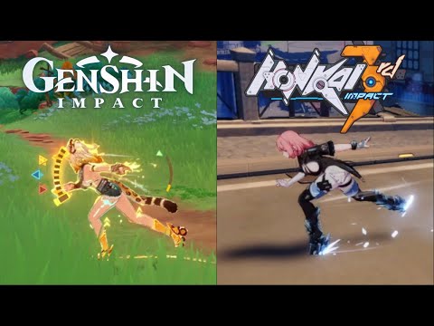 HONKAI IMPACT Players when NATLAN characters in GENSHIN IMPACT