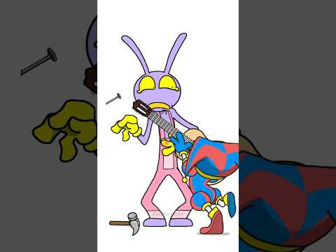 How to Hide Difficult Moments😂The Amazing Digital Circus Pomni & Jax version Animation meme #shrots