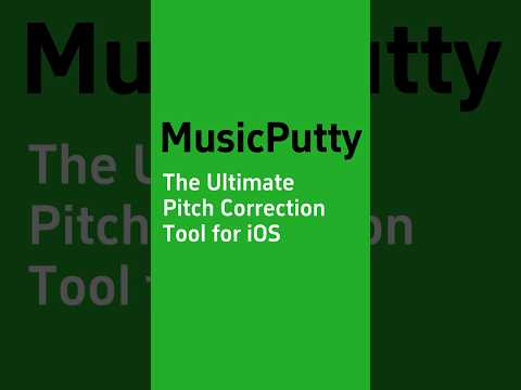 MusicPutty - The Ultimate Pitch Correction Tool for iOS! #music #singing #vocals #melodyne #musicapp